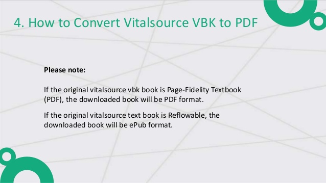 vitalsource bookshelf convert to pdf